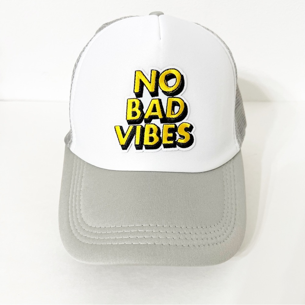 No Bad Vibes Custom Trucker Hat